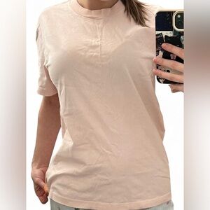 TNA Light Pink Short Sleeve Oversized Tee